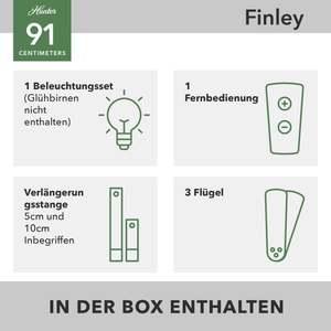 Hunter Deckenventilator Finley 91 cm - hunterfan.de
