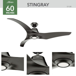 Hunter Fan Stingray Granite 152cm - hunterfan.de